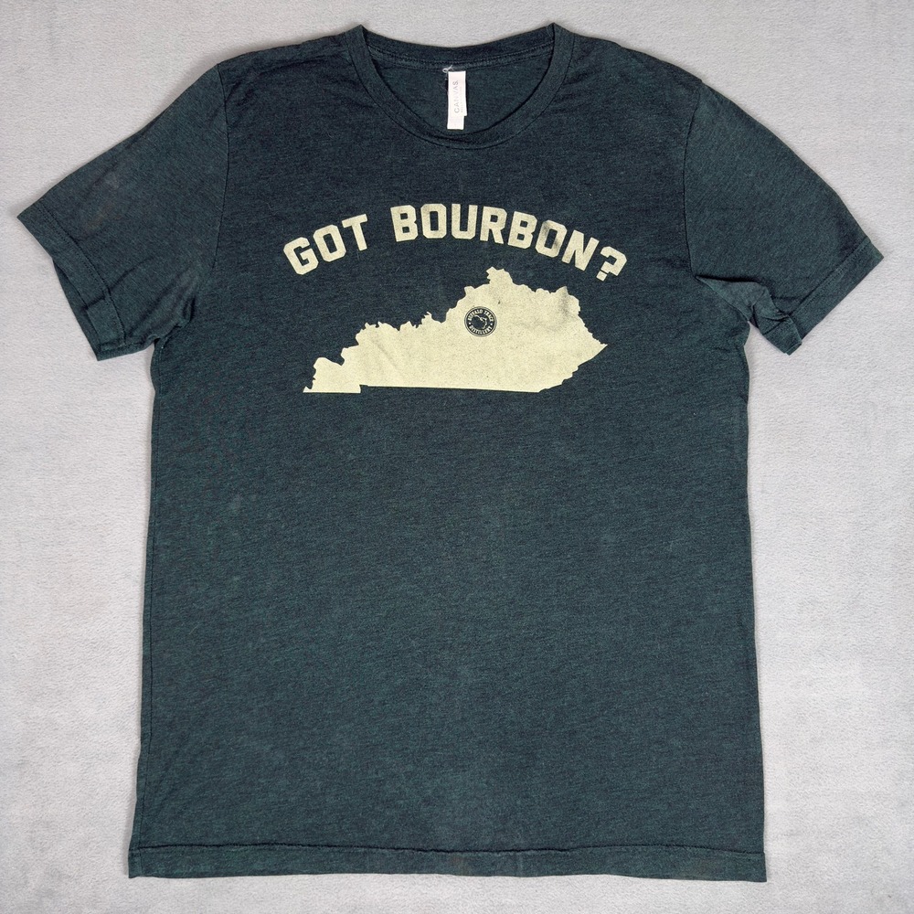 Buffalo Trace Distillery Got Bourbon Kentucky Whiskey T-Shirt Green Heather L